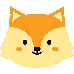 Cute Various Animal Head Illustration