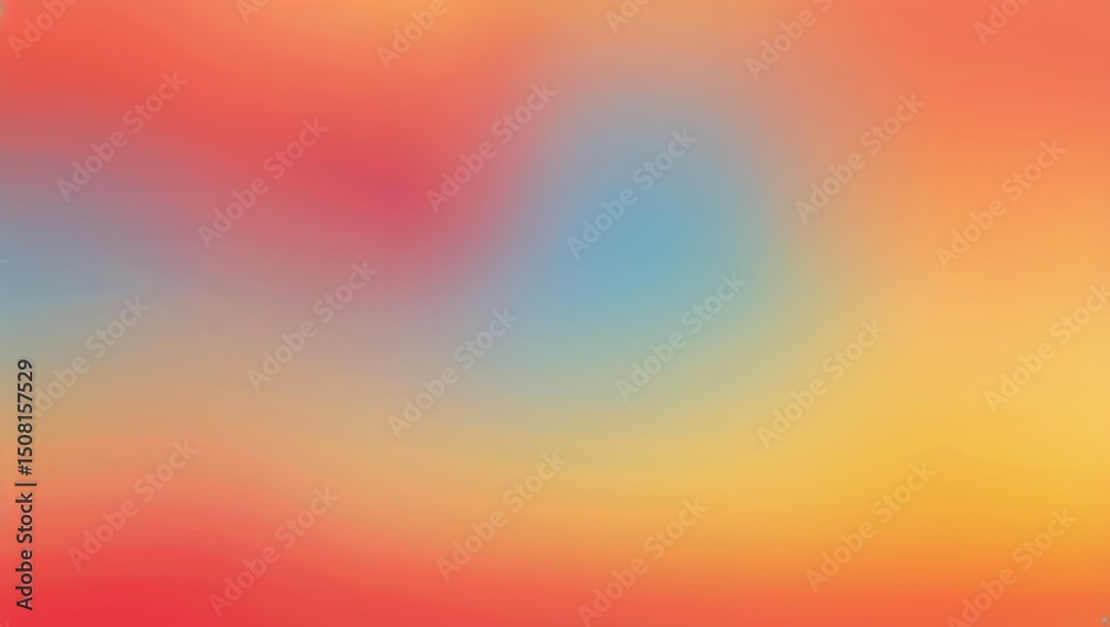 Poster abstract and colorful gradient background with smooth transitions in warm tones