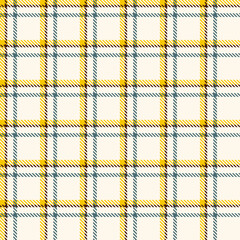 Classic Yellow and Blue Tartan Seamless pattern background for textile design .Perfect for textile or print design. vector illustration.