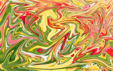 Fototapeta premium Marbleized Pattern Abstract Painting Background Liquid Marbling Paint Texture Fluid Art