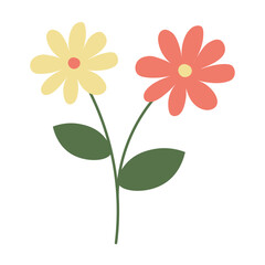 Hand Drawn Flower Element