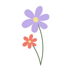 Hand Drawn Flower Element