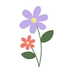 Hand Drawn Flower Element
