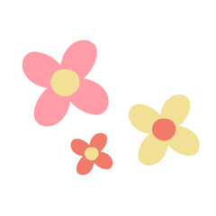 Hand Drawn Flower Element