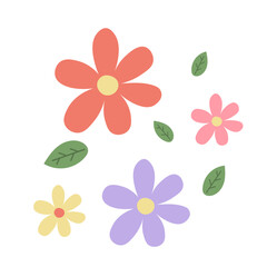 Hand Drawn Flower Element