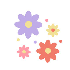 Hand Drawn Flower Element