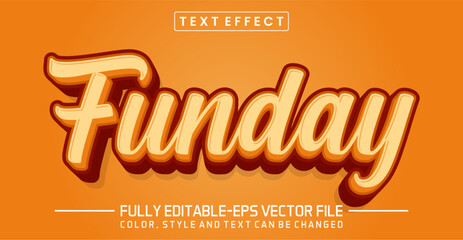 Funday font Text effect editable