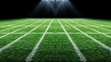 Obraz premium Night Game: Lit Field