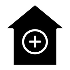 Fototapeta premium Clinic Vector Glyph Icon Design