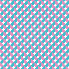 A swatchable pink and light blue material with visual effects for a lattice trick art background. / 格子模様のトリックアート 背景素材 視覚効果 スウォッチ対応 ピンク 水色