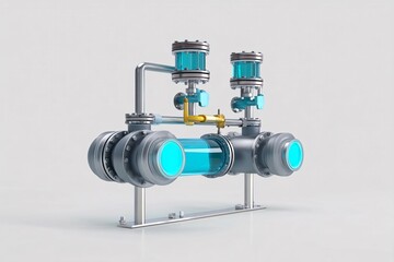 Icon of a self-cleaning water filter in 3D, designed for easy maintenance and optimal purification.