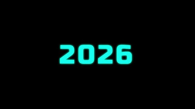 2000 to 2025,2026,2027,2028,2029,2030 countdown new year animation
