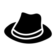 Hat Vector Glyph Icon Design