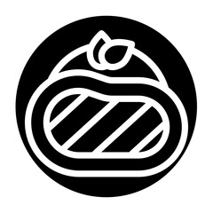 Steak Icon Vector Glyph Icon Design