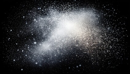 Cosmic nebula, star cluster explosion