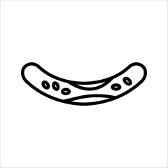 blood flow Icon Symbol isolated white background. vector illustration. color editable.