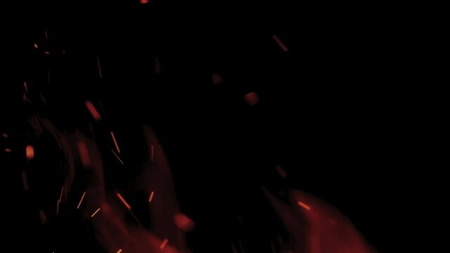 Fire Sparks flames embers smoke animated particles kinetic moving background animation
