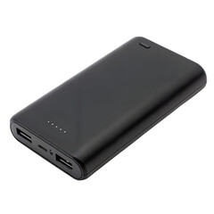 Portable charger power bank for devices isolated on transparent background.