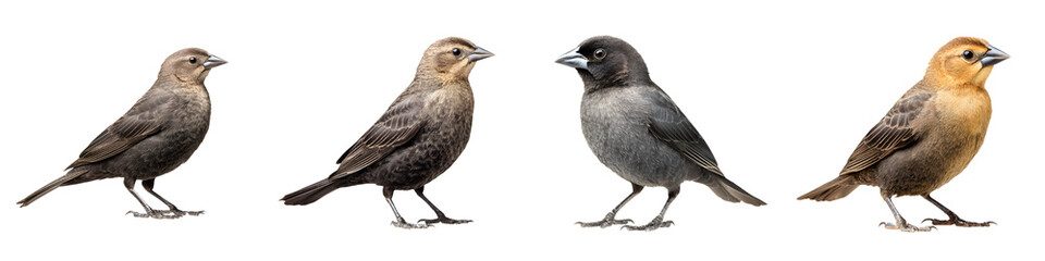 Diverse species of birds showcasing various plumage colors and patterns, highlighting their unique characteristics in a naturalistic and educational style, perfect for wildlife enthusiasts