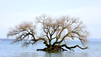 Alter Baum am Ufer des Bodensee