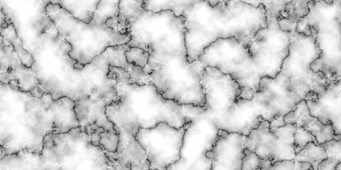 Abstract White and black Stone ceramic art wall interiors backdrop design. Seamless Natural White marble texture panorama background pattern with high resolution