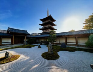 Naklejka premium Japanese Zen Garden