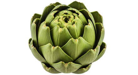 Fototapeta premium Fresh Artichoke Isolated: Organic Vegetable, Transparent Background, Culinary Use