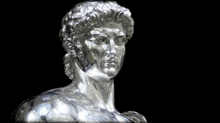Fototapeta premium Polished bust of a strong male figure