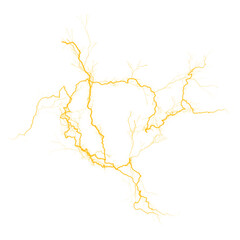 orange lightning flash