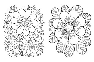 Vector illustration floral background design element for print or web