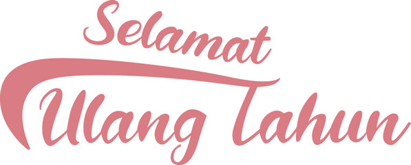 Selamat Ulang Tahun Lettering