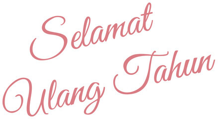 Selamat Ulang Tahun Lettering