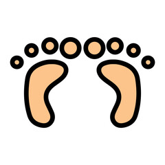 Adopted Baby�s First Steps Vector Filled Icon Design