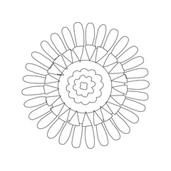 Minimalist Simple mandala design illustration