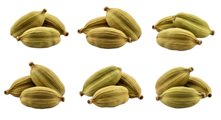 Cardamom Spice Isolated: Aromatic Culinary Ingredient, Transparent Background