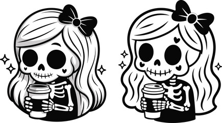 High-quality Halloween vector illustration featuring spooky and fun design elements including ghosts, jack-o'-lanterns, bats, witches, skulls, and spider webs. Perfect for seasonal design projects suc