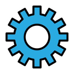 Settings Vector Filled Icon Design