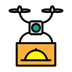 Smart Delivery Vector Filled Icon Design