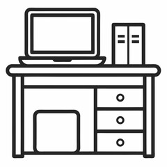 vector illustration of a computer