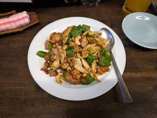 Eating Chinese Meal