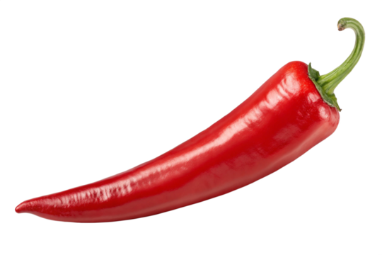 Chili pepper realistic 3D image on transparent background vector PNG illustration of red hot cayenne organic vegetable natural spicy seasoning