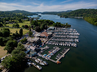 Lake Windermere in the Lake District - Cumbria in the northwest of England