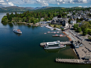 Bowness-on-Windermere in the Lake District in Cumbria in the northwest of England