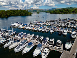 Lake Windermere in the Lake District - Cumbria in northwest England
