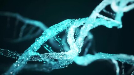 Abstract depiction of DNA strands - Powered by Adobe