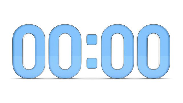 Time on white background. Isolated 3D illustration