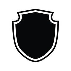 Badge Icon. Vintage label and badge illustration. Security shield symbol.