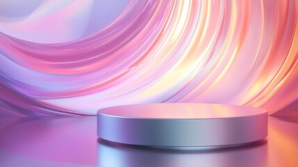 Cosmetic cream container on dark background with a stack of white CDs representing digital storage and media
