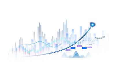 Transparent or PNG  stock market investment trading graph growth.
Trade business analytics graph and financial chart.Price graph and indicator diagrams. 	
