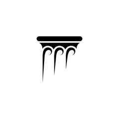 Minimal pillar logo design concept